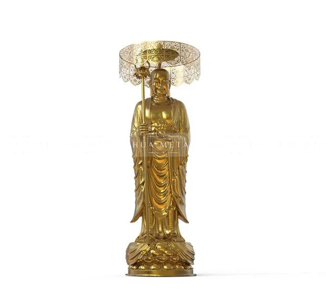 Gold Leaf Buddha Sculpture