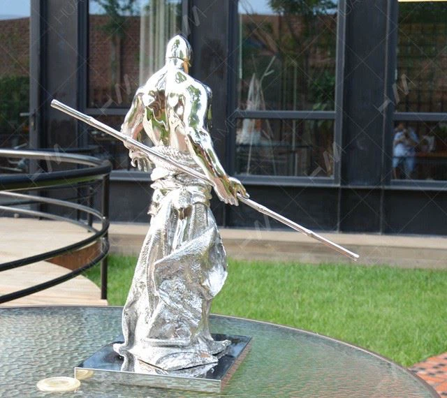 Stainless Steel Warrior Sculpture